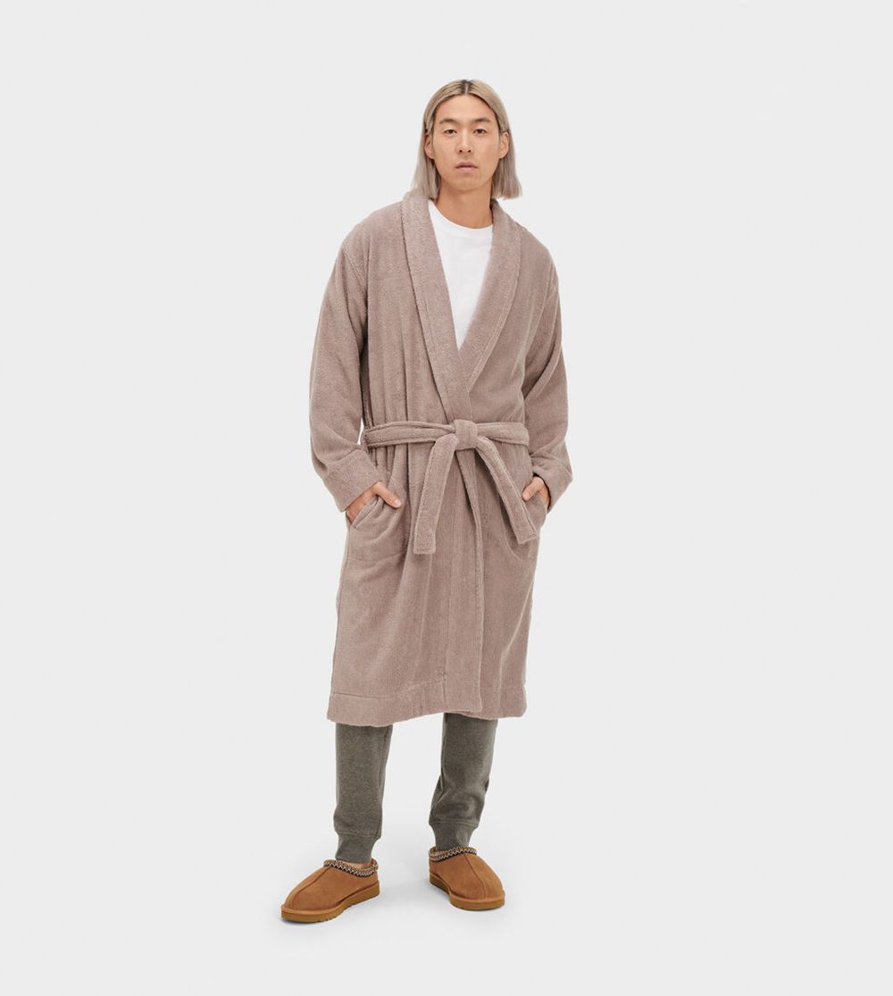 Ugg Turner Shawl - Mens Sleepwear - Brown - NZ (8162GETHD)